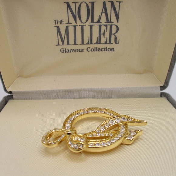 NIB Nolan Miller Crystal Heirloom Brooch Pin - Picture 4 of 7